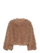 Faux Fur Jacket Brown By Ti Mo