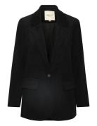 Crcory Long Sleeve Blazer Black Cream