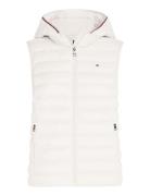 Lw Padded Global Stripe Vest Pink Tommy Hilfiger