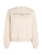 Mdrn Reg Corp Logo C-Nk Swtshrt Beige Tommy Hilfiger