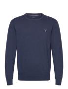 Cotton C-Neck Navy GANT