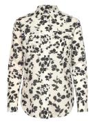 Classic Fit Leaf-Print Voile Shirt Cream Lauren Ralph Lauren