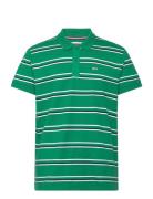 Tjm Reg Essential Stripe Polo Green Tommy Jeans