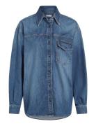 Dnm Ls Relaxed Shirt Beth Blue Tommy Hilfiger