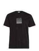 Ombre Embroidered Logo T-Shirt Black Calvin Klein