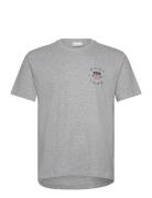 Print Ss Tshirt Grey GANT