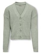 Kogmandy Ls Short Boxy Cardigan Knt Noos Green Kids Only