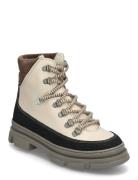 Boots - Flat - With Laces Beige ANGULUS