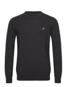 Cotton Merino Crew Neck Jumper Grey Lyle & Scott