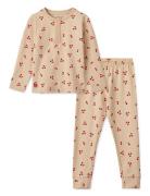 Wilhelm Printed Pyjamas Set Pink Liewood