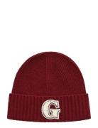 G Badge Beanie Beanie Burgundy GANT