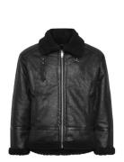 Faux Shearling Jacket Black Lindbergh