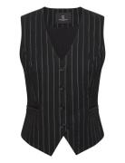 Decumariabbbielle Waistcoat Black Bruuns Bazaar