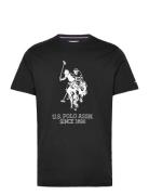 Kalle Rel Sj Uspa M Tee Black U.S. Polo Assn.