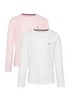 2 Pk Ls Tee Pink Tommy Hilfiger