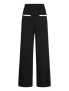 Straight-Fit Trousers With Contrast Piping Black Mango