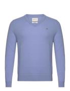 Extrafine Lambswool V-Neck Blue GANT