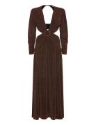 Mabel Maxi Dress Brown Love Lolita