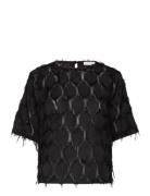 Top In Fluffy Lace Black Coster Copenhagen