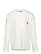 Long Sleeve Cotton T-Shirt White Mango