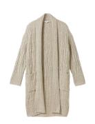 Knit Cardigan Cable Structure Beige Tom Tailor