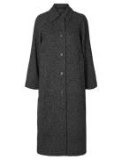 Slftasja Long Wool Coat Grey Selected Femme