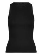 Rassia Sheryle Ribbed Tank Black French Connection