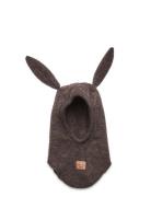 Wool Fullface W Bunny Ears Brown Mikk-line