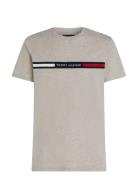 Hilfiger Chest Insert Tee Grey Tommy Hilfiger