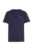 Chest Inst.logo Ss T-Shirt Blue Calvin Klein