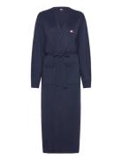 Tjw Badge Midi Belted Cardigan Navy Tommy Jeans