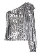 Vmefi Shoulder Ls Top Jrs Silver Vero Moda