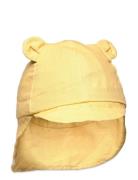 Gorm Linen Sun Hat With Ears Yellow Liewood