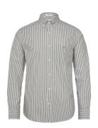 Reg Classic Poplin Stripe Shirt Green GANT