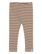 Legging Modal Striped Beige Petit Piao