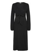 Mltrinity Tess Ls Jrs Midi Dress 2F Black Mamalicious