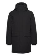 Tech Hooded Parka Black Tom Tailor