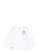 Embroidered Detail Cotton T-Shirt White Mango