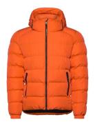 Hooded Sports Puffer Jacket Orange Superdry