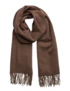 Wayne Wool Scarf Brown Les Deux