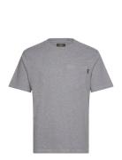 Contrast Stitch Pocket Tshirt Grey Superdry