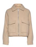 Msfreja Short Wool Jacket Beige Minus