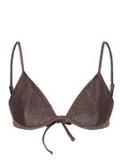 Swim Bra Line Wire Lurex Brown Lindex