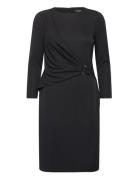 Jersey Three-Quarter-Sleeve Dress Black Lauren Ralph Lauren