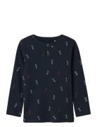 Nmmlabela Ls Slim Top Navy Name It