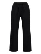 Trousers Linen Wide Black Lindex