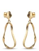 Aloma Small Earring Gold Enamel Copenhagen