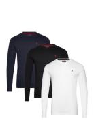 Jack Reg Ls 3Pk Mcs M Tee Navy MCS