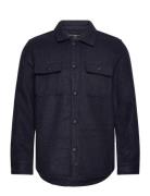 Brushed Overshirt Navy French Connection