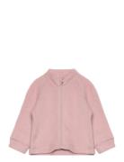 Jacket W/Zipper - Soft Wool Pink CeLaVi